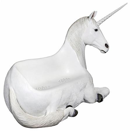 Design Toscano Mystical Horned Unicorn Sculptural Bench NE140001